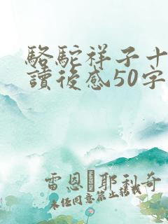 骆驼祥子十七章读后感50字