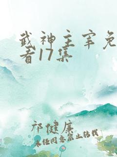 武神主宰免费观看17集