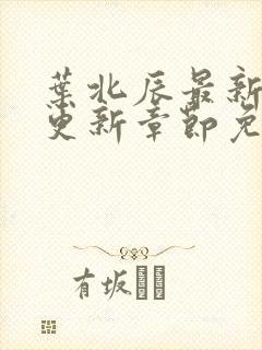 叶北辰最新章节更新章节免费阅读