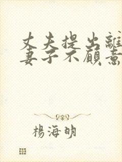 丈夫提出离婚,妻子不愿意怎么办