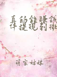 真的能赚钱的软件提现到微信