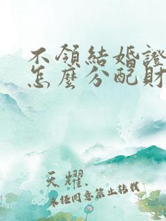 不领结婚证离婚怎么分配财产