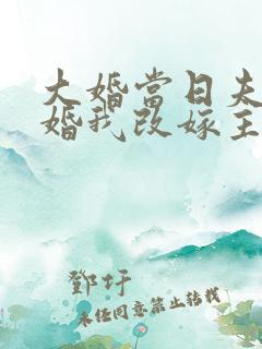 大婚当日夫君逃婚我改嫁主演