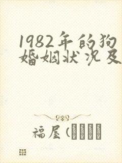1982年的狗婚姻状况及命运