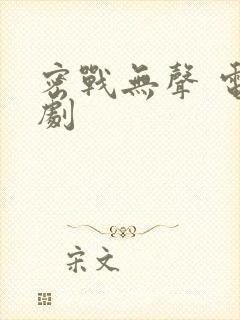 密战无声 电视剧