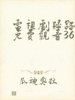 电视剧归路全集免费观看36集