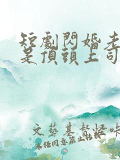 短剧闪婚老公竟是顶头上司