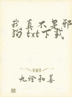 我真不是邪神走狗 txt下载