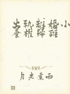 出轨离婚小孩抚养权归谁