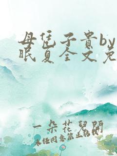 母凭子贵by不眠夏全文免费阅读小说