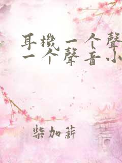 耳机一个声音大一个声音小是什么原因