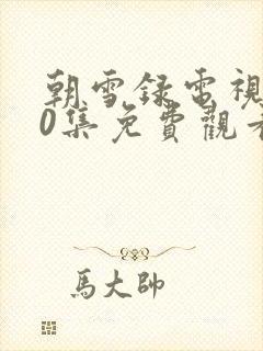 朝雪录电视剧40集免费观看