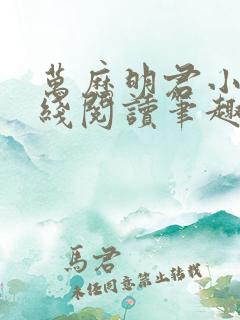 万历明君小说在线阅读笔趣阁