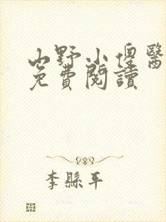 山野小傻医正版免费阅读