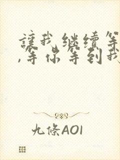 让我继续等下去,等你等到我心碎是什么歌