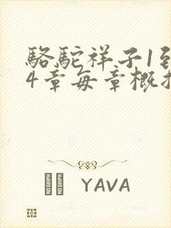 骆驼祥子1到24章每章概括