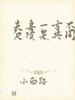 夫妻一方不知情欠债是共同