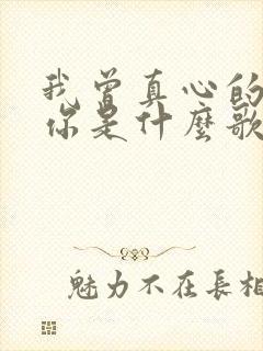 我曾真心的爱过你是什么歌的歌词