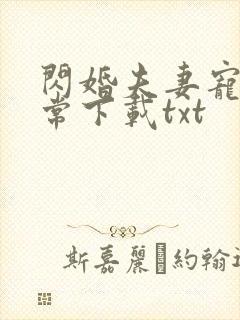 闪婚夫妻宠娃日常下载txt