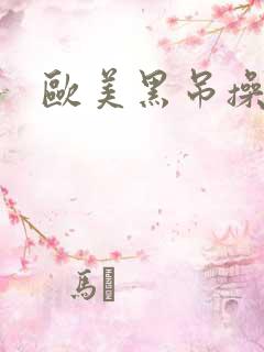 欧美黑吊操少妇