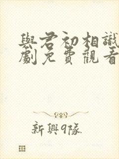 与君初相识电视剧免费观看全集西瓜