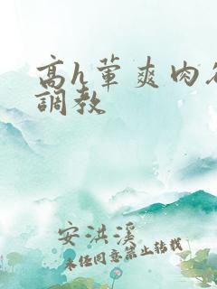 高h荤爽肉欲文调教