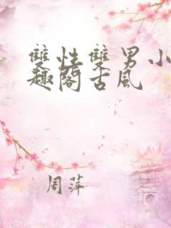 双性双男小说笔趣阁古风
