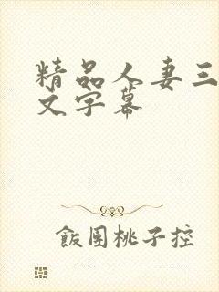 精品人妻三级中文字幕