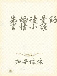 先婚后爱的现代言情小说