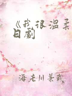 《我很温柔的》日剧