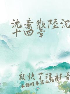 沈意欢陆沉舟第十四章