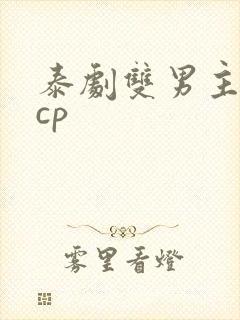 泰剧双男主腐剧cp