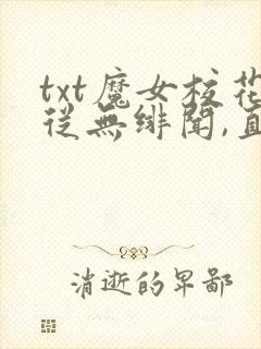 txt魔女校花从无绯闻,直到遇上了我下载