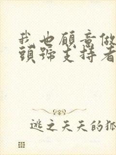 我也愿意做你的头号支持者歌词