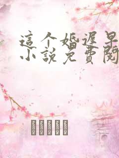 这个婚迟早要离小说免费阅读