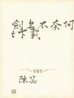 剑名不奈何txt下载