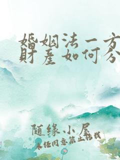 婚姻法一方出轨财产如何分割