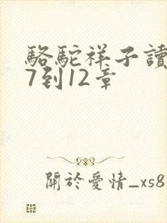 骆驼祥子读后感7到12章