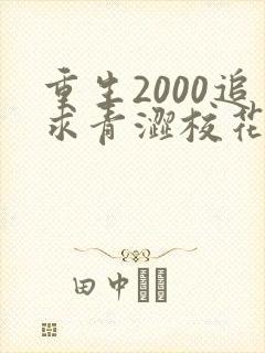 重生2000追求青涩校花同桌开始免费在读观看