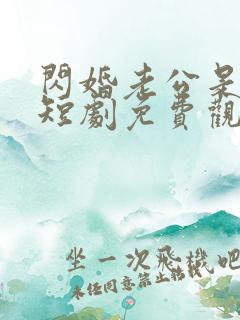 闪婚老公是豪门短剧免费观看完整版