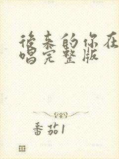 后来的你在哪原唱完整版