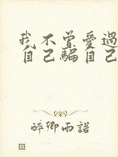 我不曾爱过你我自己骗自己什么歌