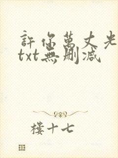 许你万丈光芒好txt无删减