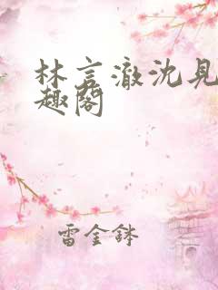 林言澈沈见微笔趣阁