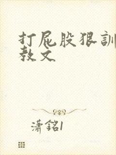 打屁股狠训诫调教文