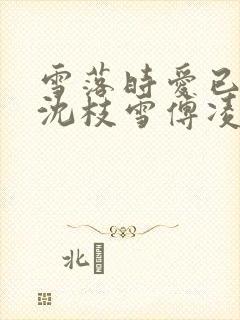 雪落时爱已落幕沈枝雪傅凌砚