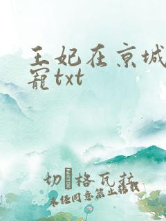 王妃在京城当团宠txt