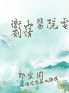 衡山医院电视剧剧情