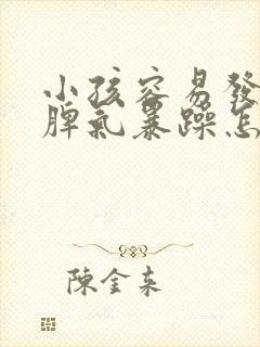 小孩容易发脾气脾气暴躁怎么回事