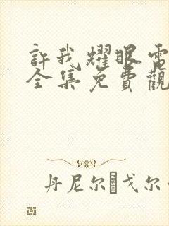 许我耀眼电视剧全集免费观看19集